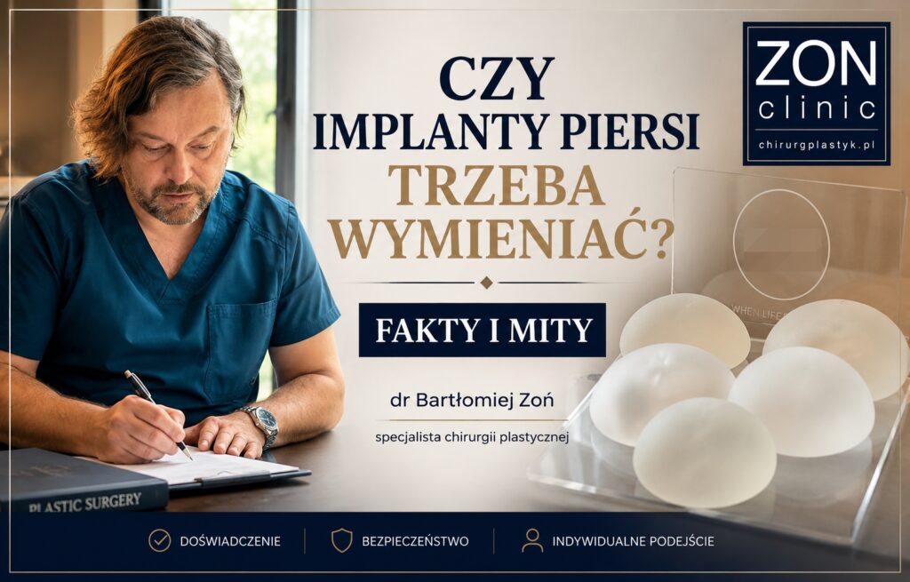 Dr Bartłomiej Zoń wyjaśnia czy implanty piersi trzeba wymieniać po 10 latach fakty i mity