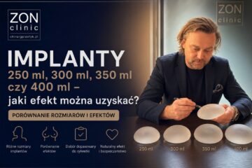 Implanty 250 ml, 300 ml, 350 ml i 400 ml – porównanie efektów powiększania piersi
