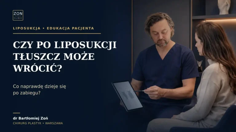 Czy po liposukcji tłuszcz może wrócić – dr Bartłomiej Zoń podczas konsultacji w ZON CLINIC